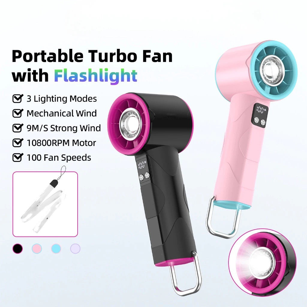 Ladies high-speed fan with flashlight Bowlift
