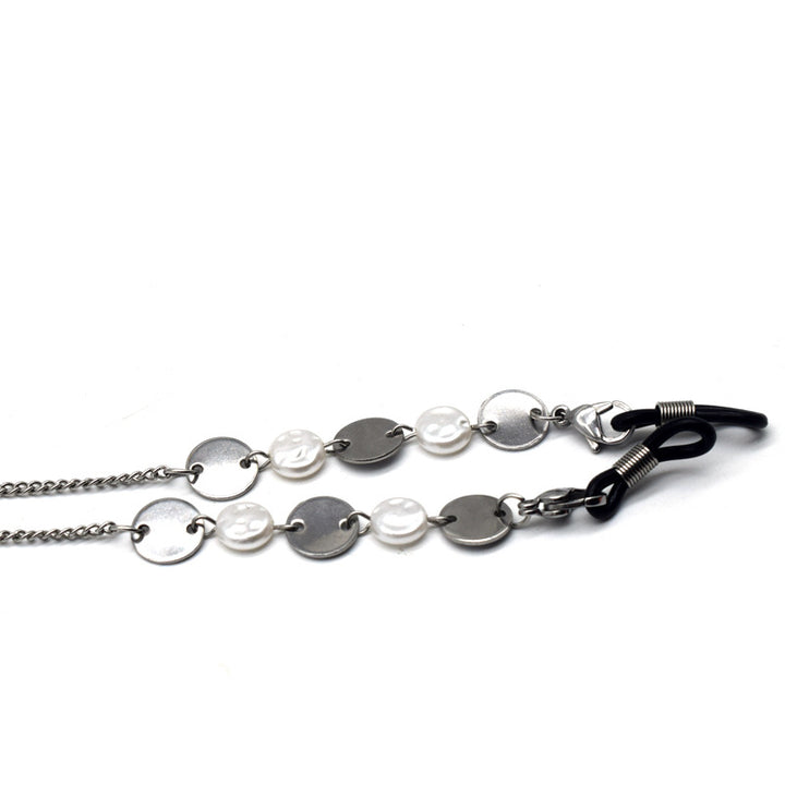 Elegant Metallic Chain Eyewear Holder Bowlift