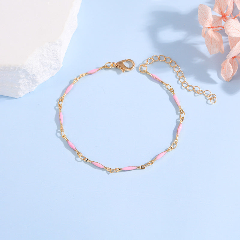 Elegant Adjustable Gemstone Chain Bracelet Bowlift