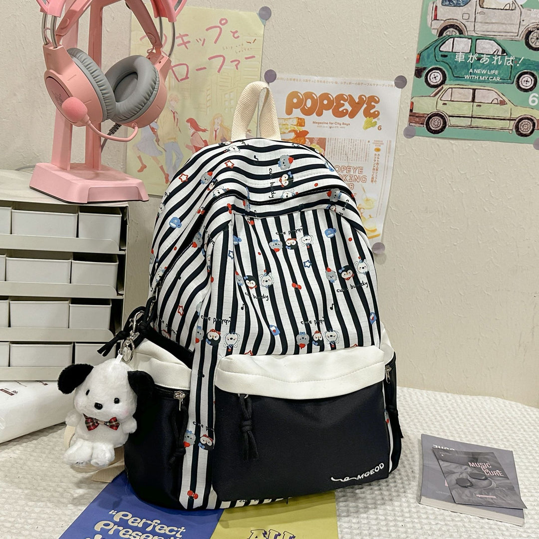 Playful Character-Themed School Backpack Bowlift