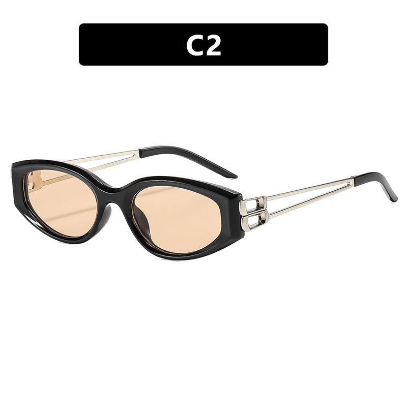 Women's Cat-Eye Sunglasses with distinctive plastic frame and stylish accents Bowlift