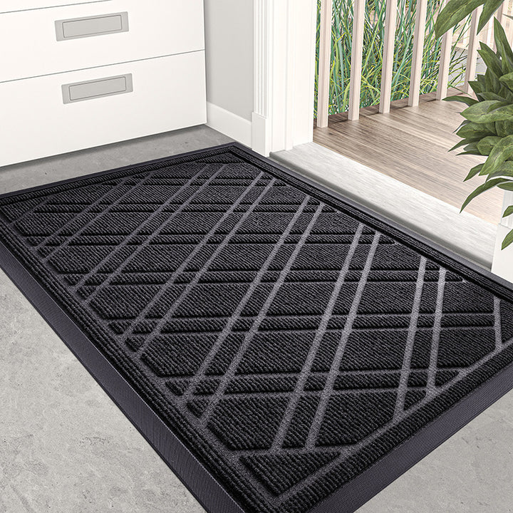 Textured Doormat with Inspirational Message Bowlift