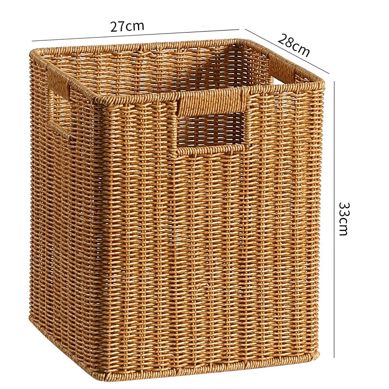 Handcrafted Wicker Storage Tray Bowlift