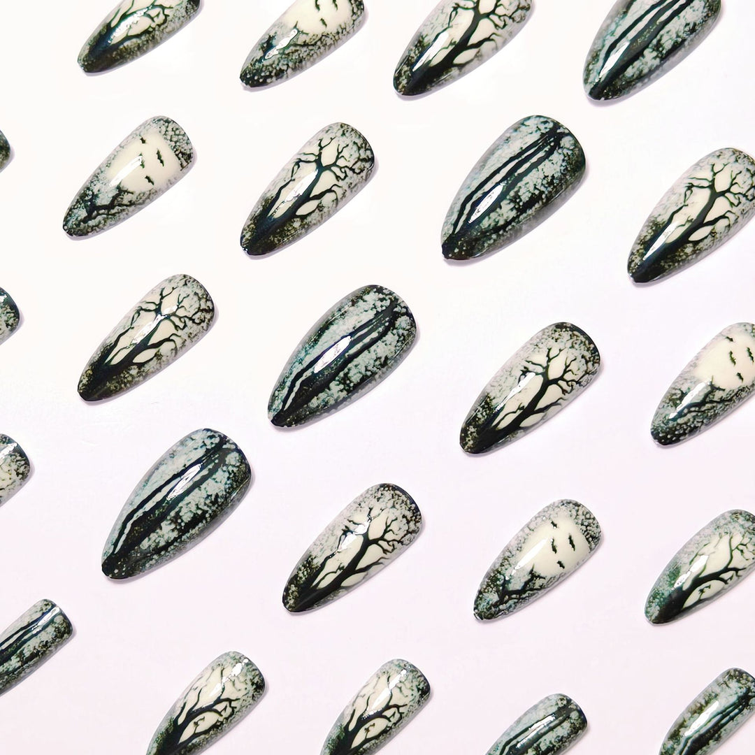 Artistic Nature-Inspired Nail Art Bowlift