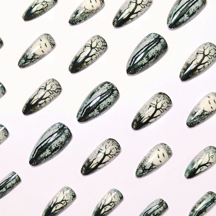 Artistic Nature-Inspired Nail Art Bowlift