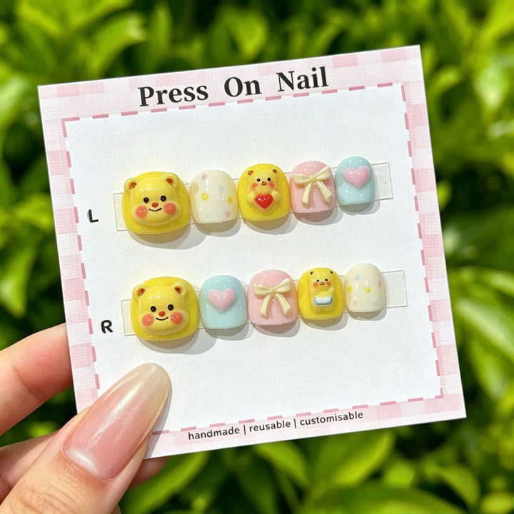 Cute Cartoon-Themed Press-On Nails