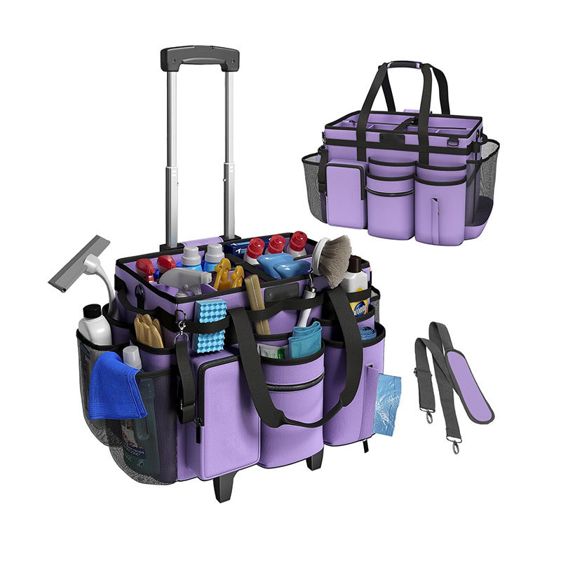 Practical Rolling Bag for Cleaning and Organization Bowlift