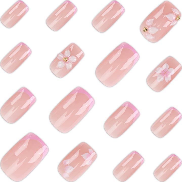 3D Floral Nail Art Design Bowlift