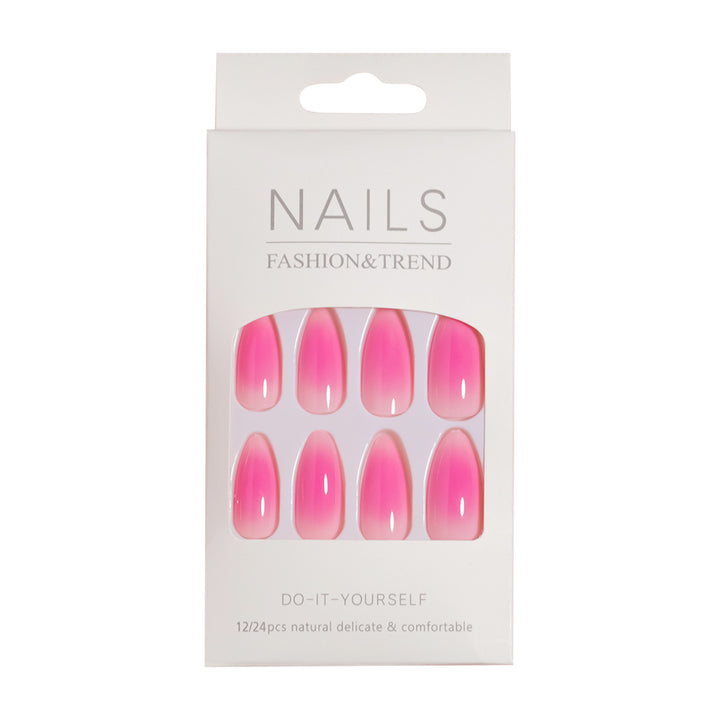 Elegant Ombre Style Press-On Nail Art Bowlift