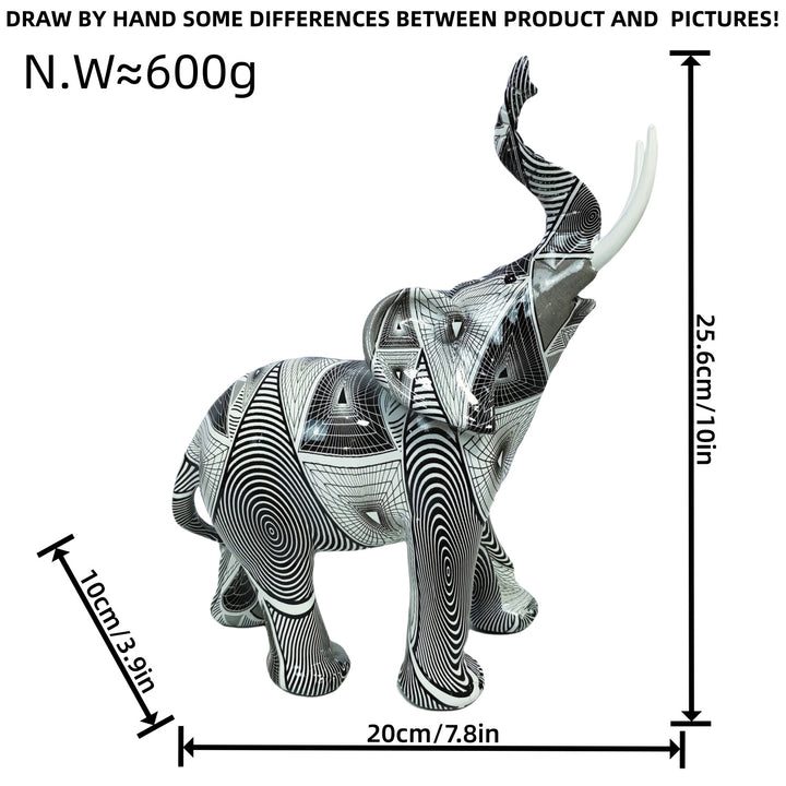 Artistic elephant figure with colorful design Bowlift