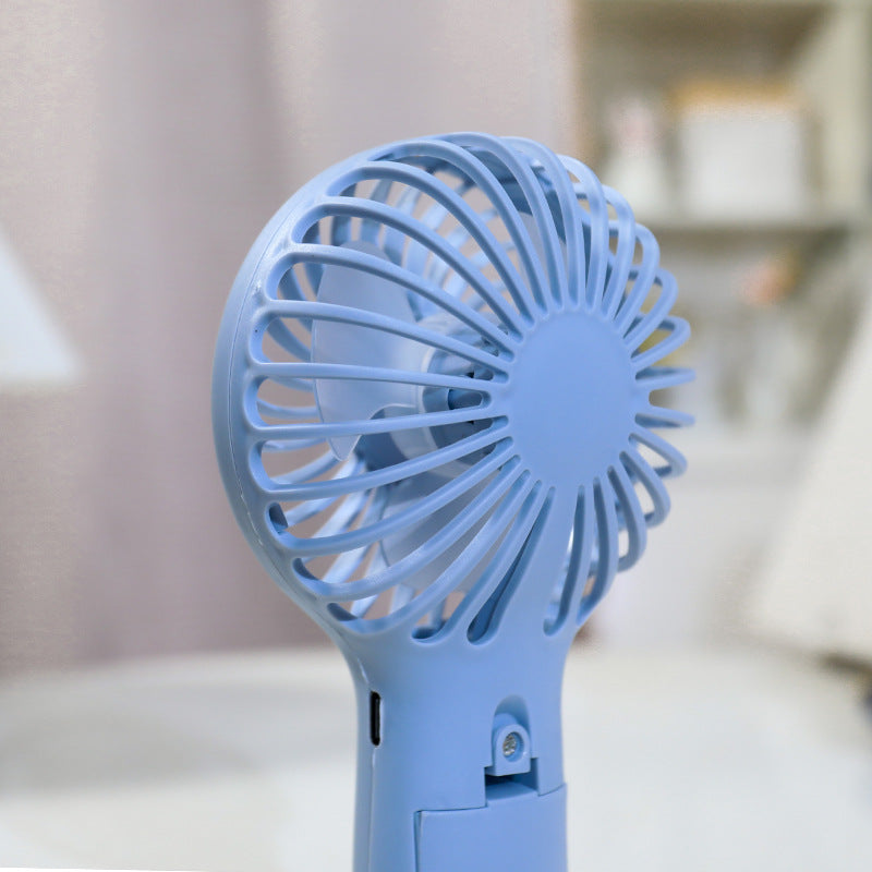 Ladies portable hand fan with ergonomic design and USB charging function Bowlift
