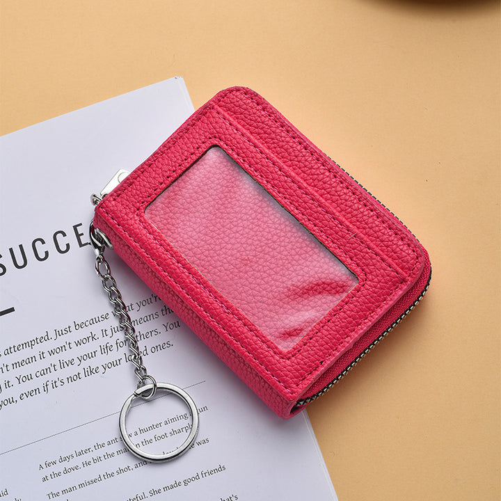 Textured  Zip Around Card Holder Bowlift