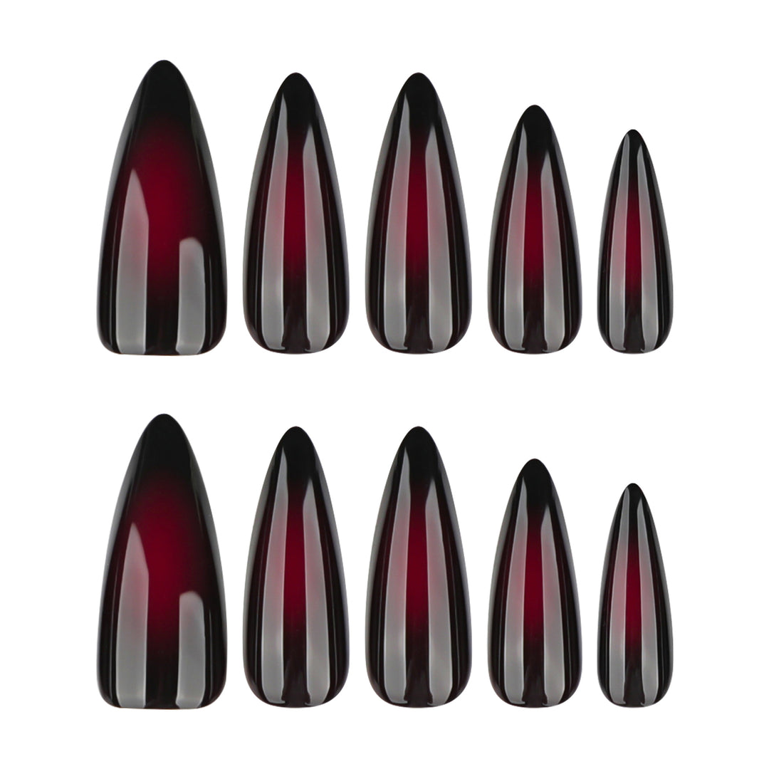 Artful stiletto nails with ombre effect Bowlift