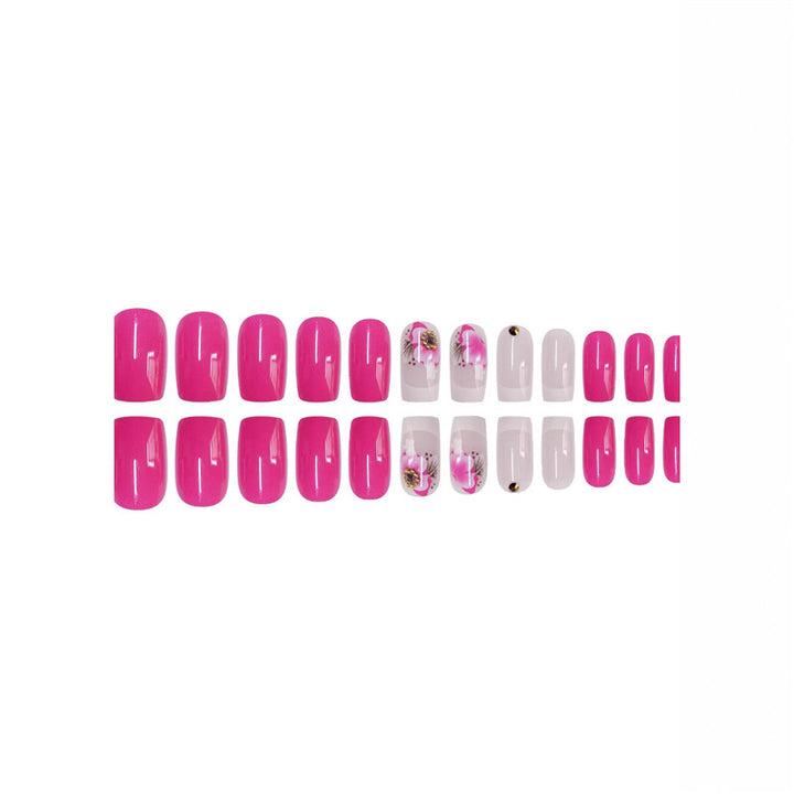 Floral Art Press-On Nail Set Bowlift 1788434384