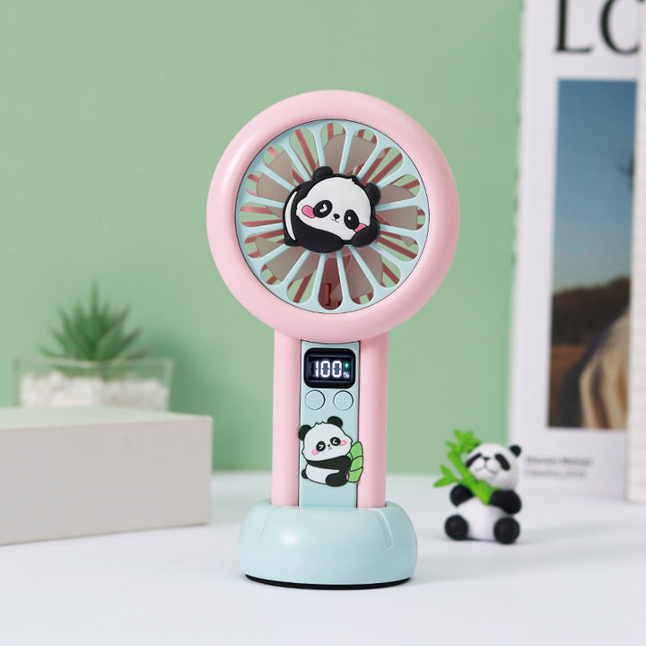 Women portable mini fan with cute panda design Bowlift