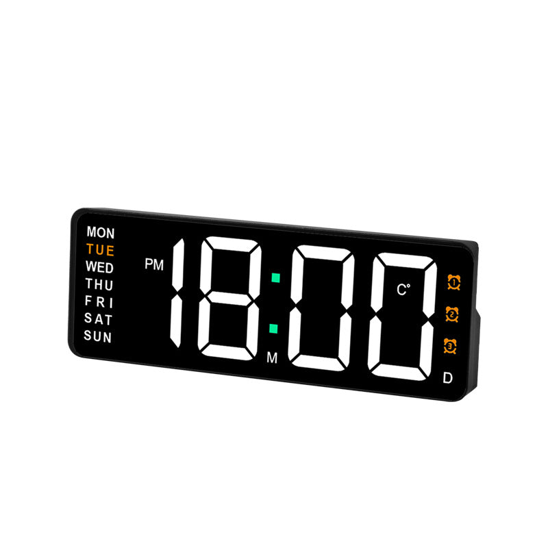Digital wall clock with temperature and weekday display Bowlift