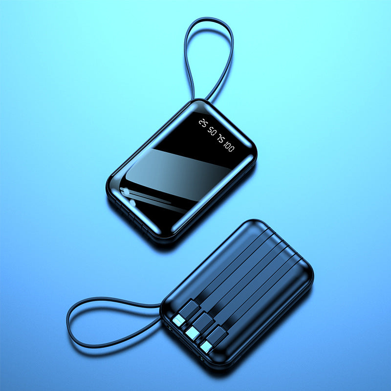 High-performance power bank with digital display and multifunctional connections Bowlift