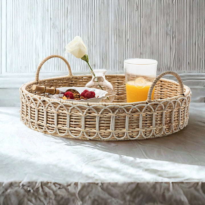Elegant braided serving basket Bowlift