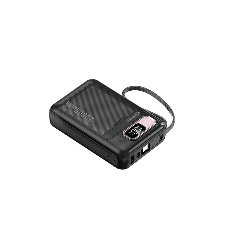 Portable power bank with innovative LCD display and fast charging function Bowlift