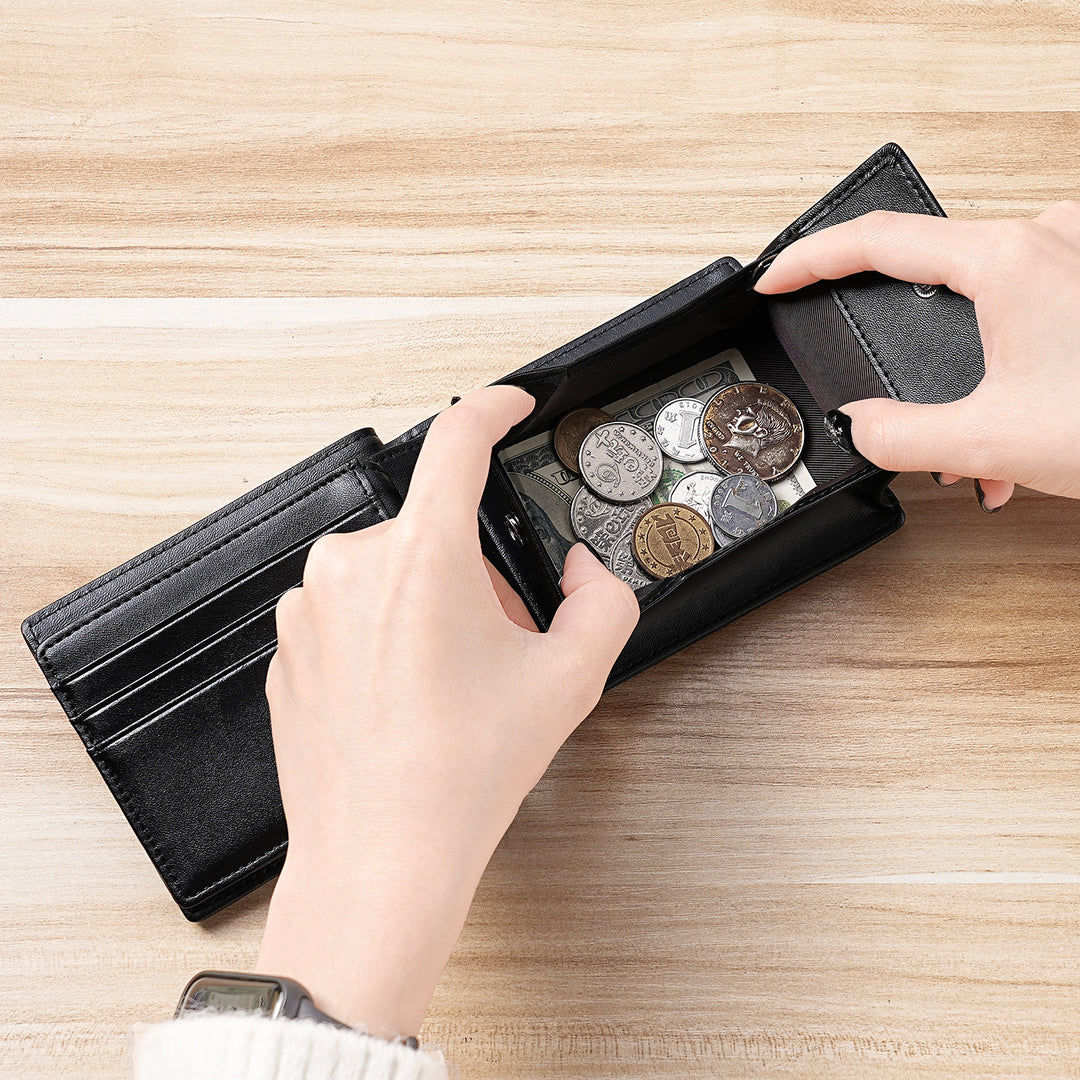 Luxurious Leather Money Clip Wallet