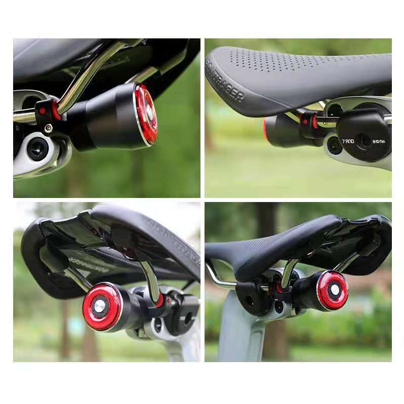 Bicycle Rear Safety Light with Quick-Release Saddle Clamp Bowlift
