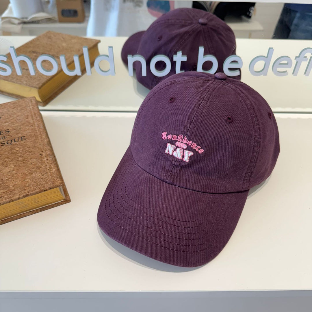 Women's Embroidered Cotton Baseball Cap Bowlift