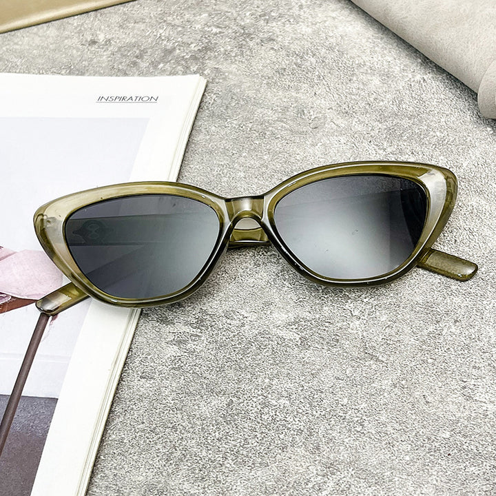 Women's Cat-Eye Sunglasses with UV Protection and Durable Frame Bowlift