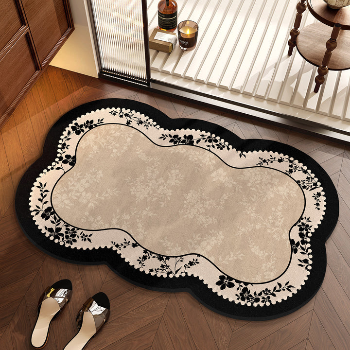 Floral Design Area Rug Bowlift