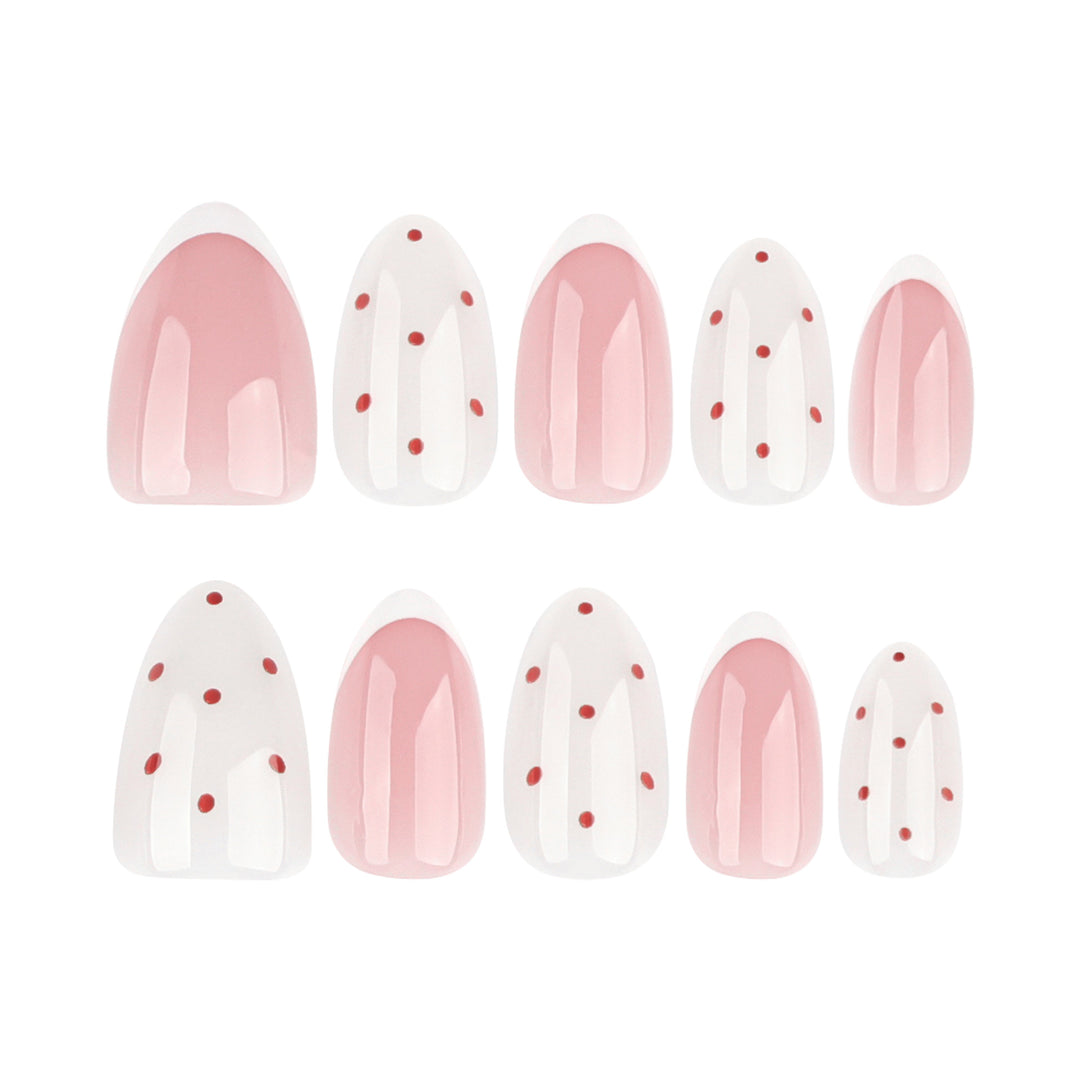 Elegant nail art with modern dots and French tips Bowlift