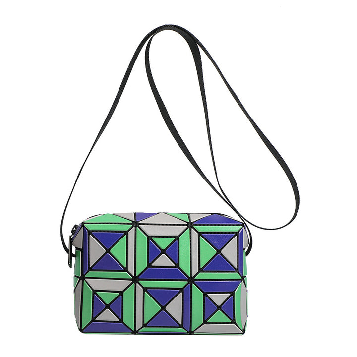 Geometric Patterned Crossbody Bag