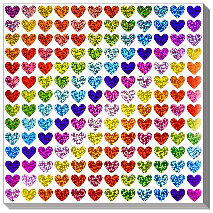 Glitter Heart Sticker Set Bowlift