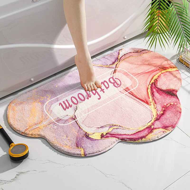 Plush Cloud Shaped Bath Mat Bowlift