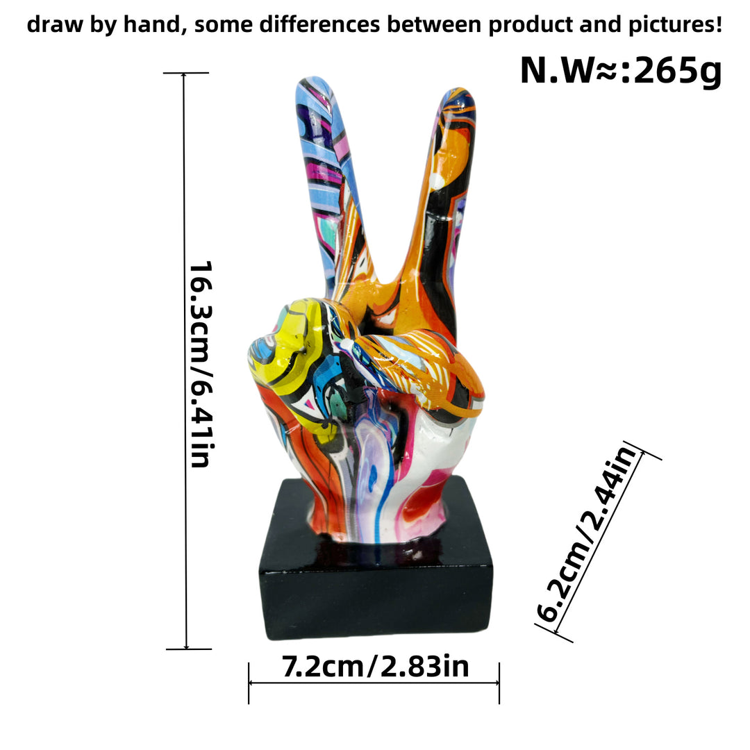 Stylish hand sculptures with colorful design Bowlift