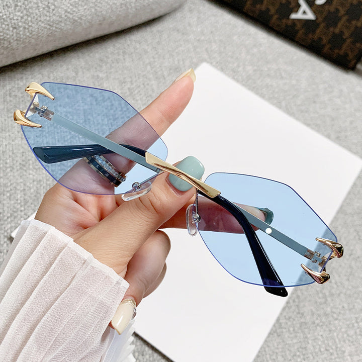 Women geometric oversized sunglasses Bowlift