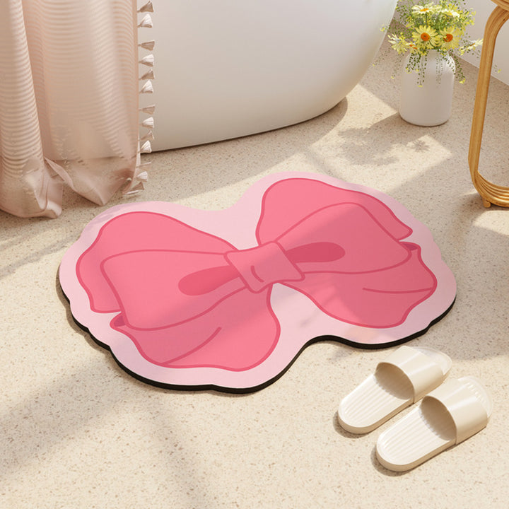 Decorative Bow-Shaped Bathroom Mat Bowlift