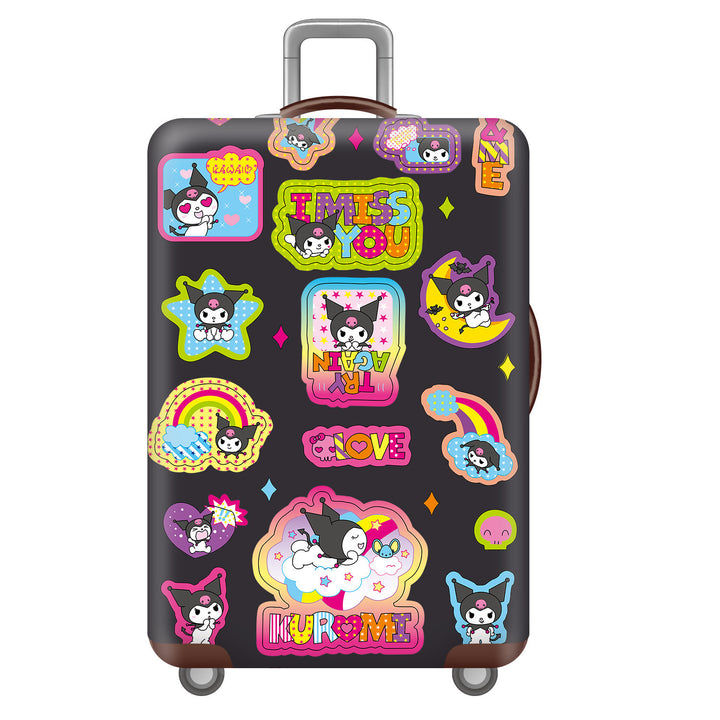 Unisex children's suitcase with reinforced hard shell, telescopic handle and Kuromi motif Bowlift