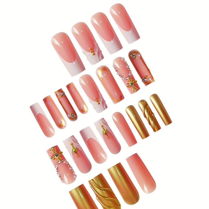 Glamorous Press-On Nail Set Bowlift