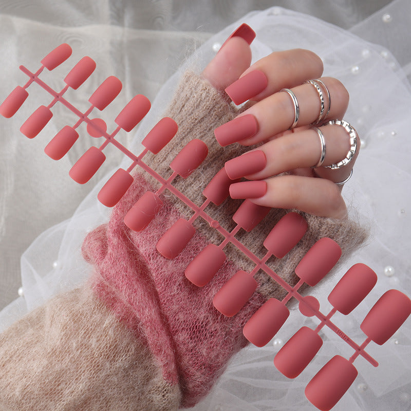Matte Finish Press-On Nail Set Bowlift