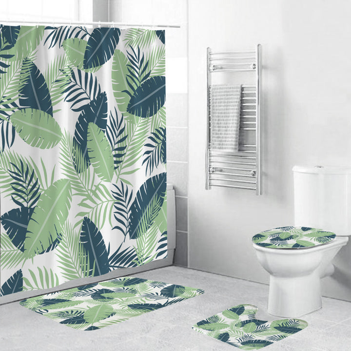 Leafy Botanical Themed Bathroom Ensemble Bowlift