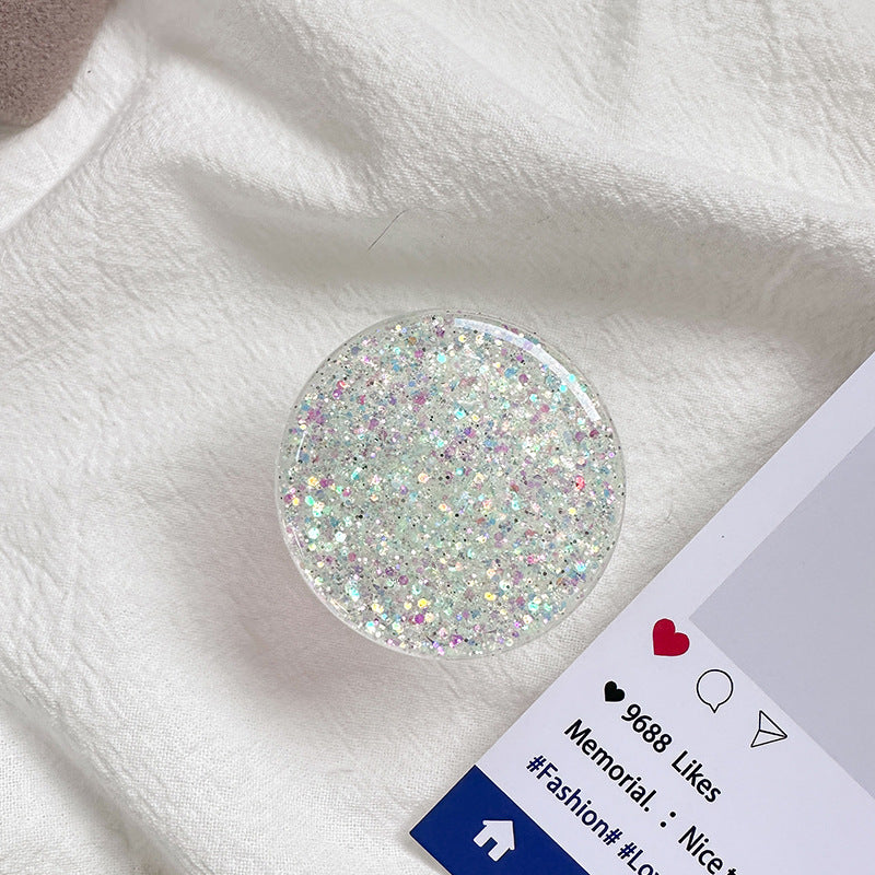 Sparkly Resin Phone Holder And Stand With Full Rotation Base