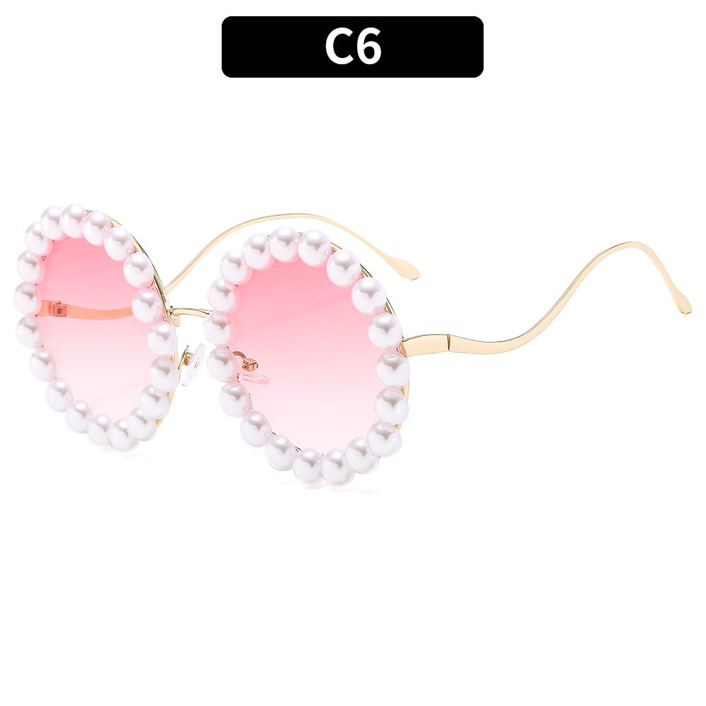 Decorative Round Frame Sunglasses