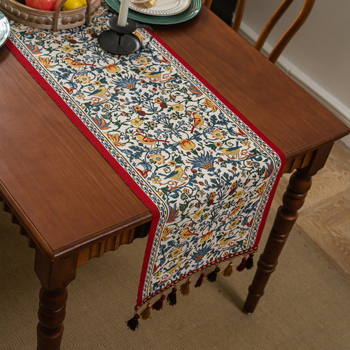 Ornate Floral Pattern Table Runner