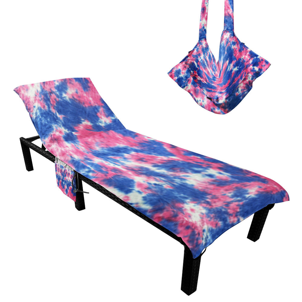 Lounge chair cushion with artistic TIE-DYE design Bowlift