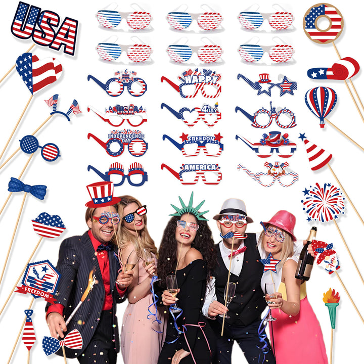 Ladies creative photo glasses collection for patriotic holidays Bowlift