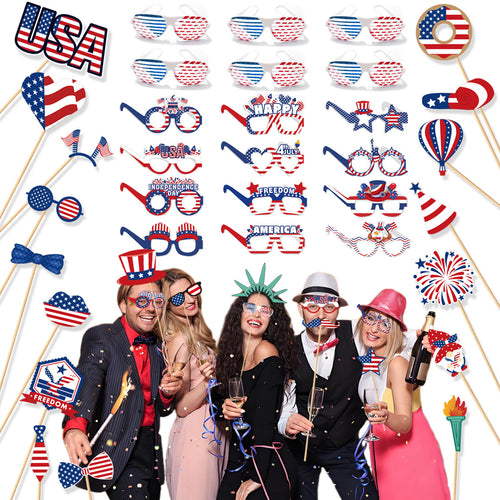 Ladies creative photo glasses collection for patriotic holidays Bowlift