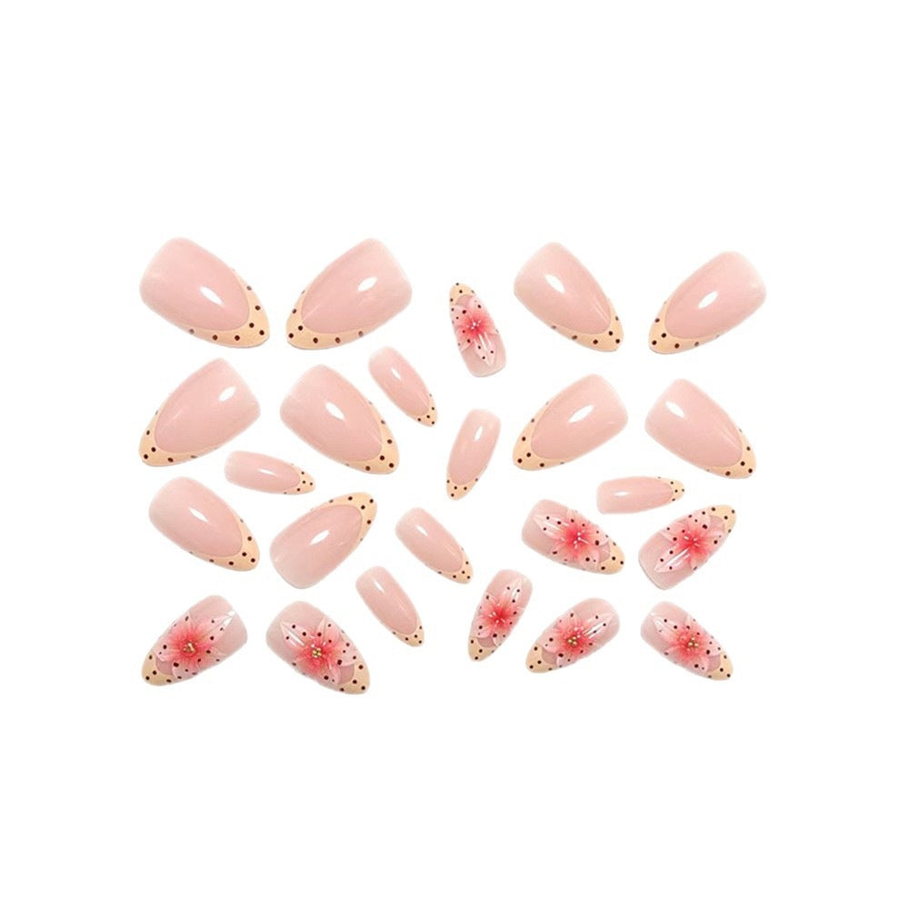 Nail art with floral 3D flower design and elegant color gradient Bowlift
