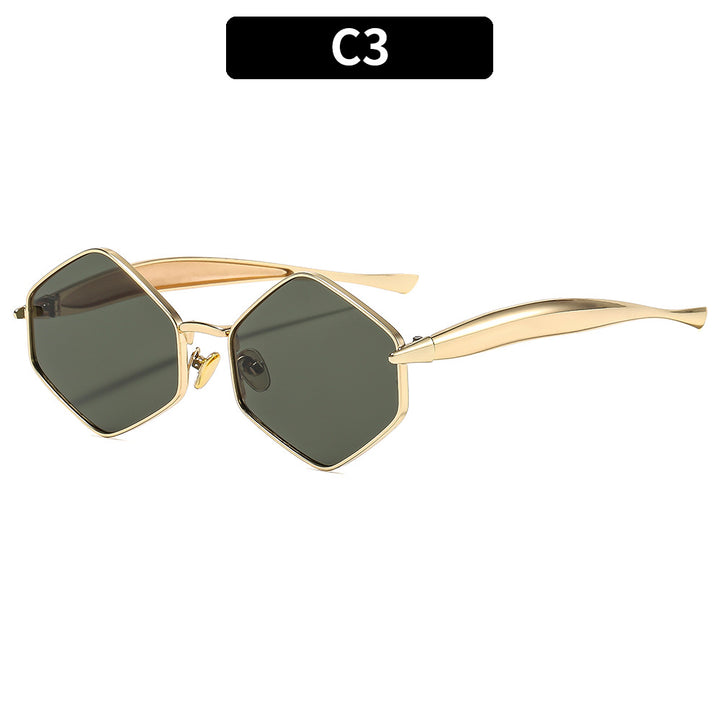 Contemporary Hexagonal Sunglasses
