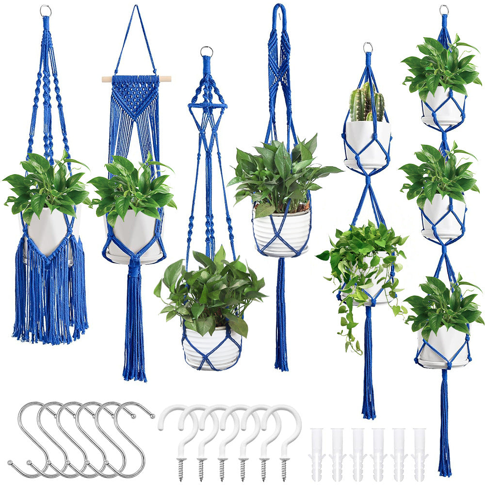 Macrame Plant Hanger Set Bowlift
