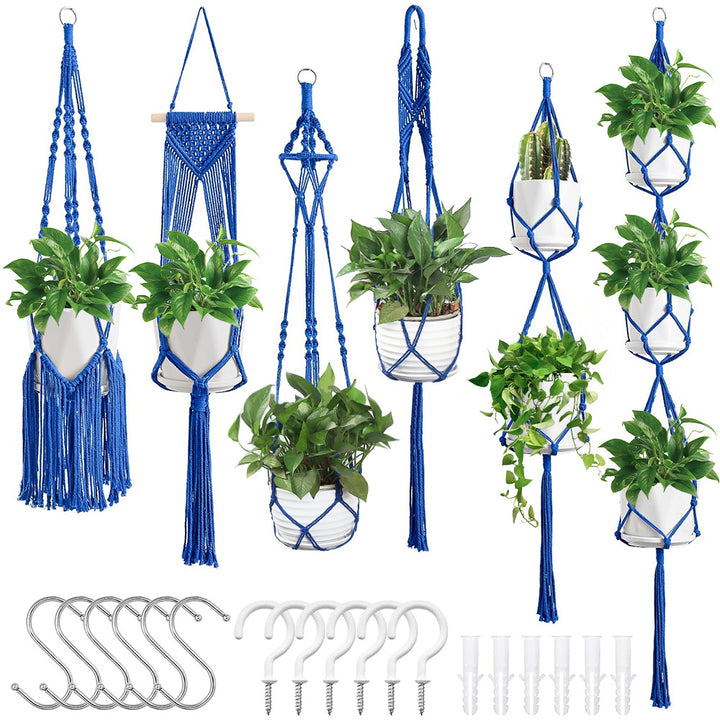Macrame Plant Hanger Set Bowlift