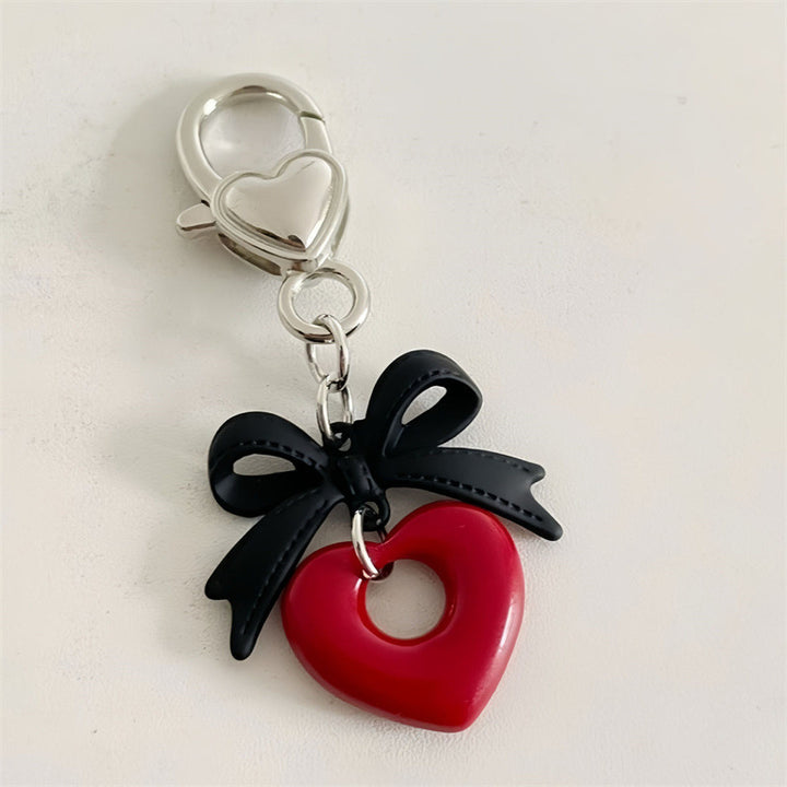 Heart-Shaped Charm Keychain Bowlift